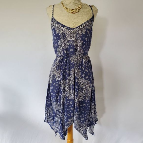 Socialite Bandanna Hanky Asymmetrical Dress Medium - Picture 3 of 6